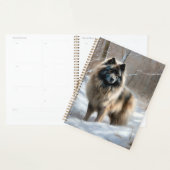 Keeshond liet het sneeuwen Kerstmis Planner (Display)