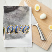 Keeshond LOVE Gifts Theedoek (Quarter Fold)