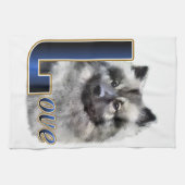Keeshond LOVE Gifts Theedoek (Horizontaal)