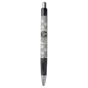 Keeshond Ma en Son Painting - Original Dog Art Pen