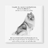 Keeshond Magnet Magneet (Voorkant)