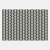 Keeshond met Kerstmis Puppy Dog met Fireplace Pain Inpakpapier Vel (Voorkant 3)