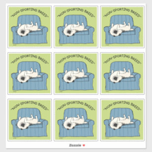 Keeshond niet-sportief ras   Funny Keesie Dog Sticker