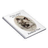 Keeshond Notitieboek (Rechterzijde)