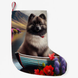 Keeshond op een peddel: Een Schilderachtig avontuu Kleine Kerstsok