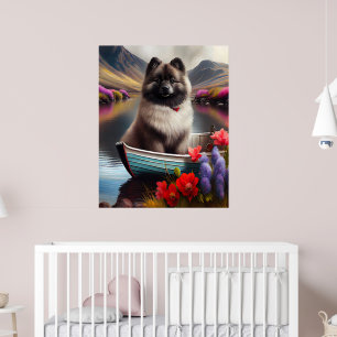 Keeshond op een peddel: Een Schilderachtig avontuu Poster