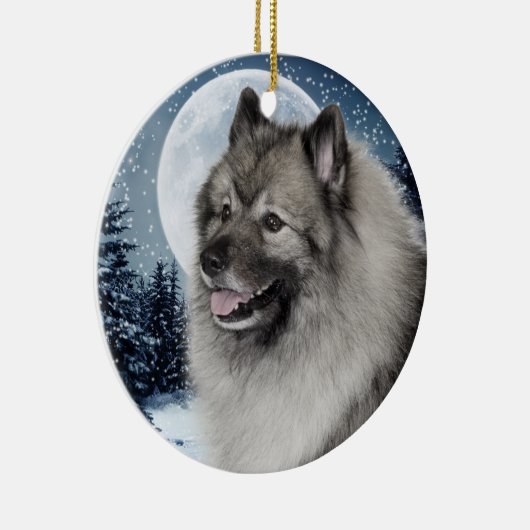 Keeshond Ornament (Rechts)