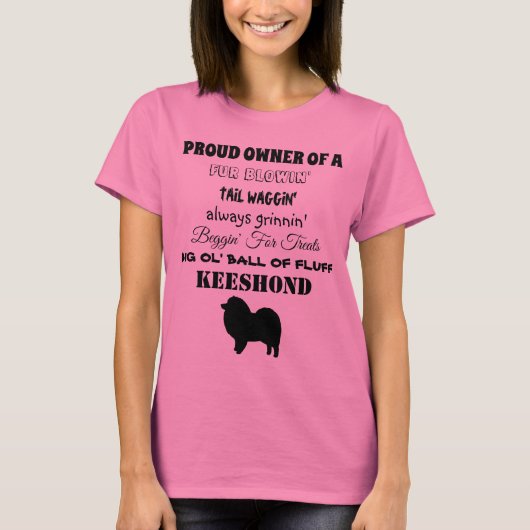KEESHOND OWNER T-SHIRT (Voorkant)