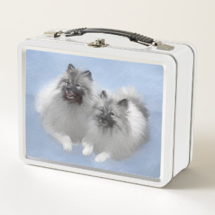 Keeshond Paar Kees Schilderij Originele Dieren Kun