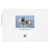 Keeshond Paar van Kees Schilderen Originele Dieren (Achterkant Horizontaal)