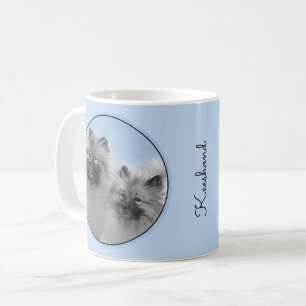Keeshond Paar van Kees Schilderen Originele Dieren Koffiemok