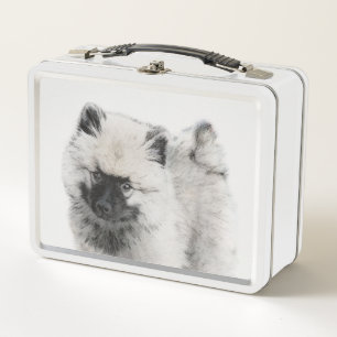 Keeshond Puppy Drawing - Cute Original Dog Art