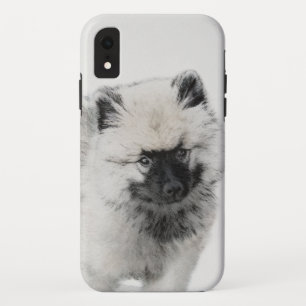 Keeshond Puppy Drawing - Cute Original Dog Art iPhone XR Hoesje