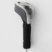 Keeshond Puppy Drawing - Cute Original Dog Art Golfheadcover (Schuin)