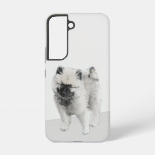 Keeshond Puppy Drawing - Cute Original Dog Art Samsung Galaxy Hoesje
