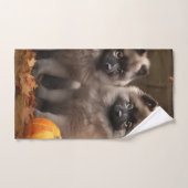 Keeshond Puppy Herfst Delight Pompoen Bad Handdoek (Handdoek)