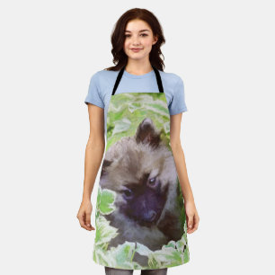 Keeshond Puppy in de Garden Painting Originele Kun Schort