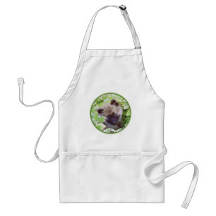 Keeshond Puppy in de Garden Painting Originele Kun Standaard Schort