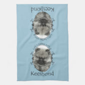 Keeshond Puppy Keuken Handdoek (Verticaal)