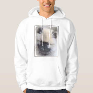 Keeshond Puppy Painting - Cute Original Dog Art Hoodie