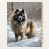 Keeshond Qu'Il Neige Noël (Dos)
