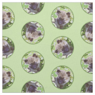 Keeshond Schilderen Puppy in de tuin Originele Kun Stof