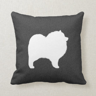 Keeshond Silhouette Kussen