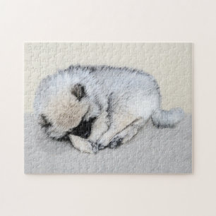 Keeshond Sleeping Puppy Painting Legpuzzel