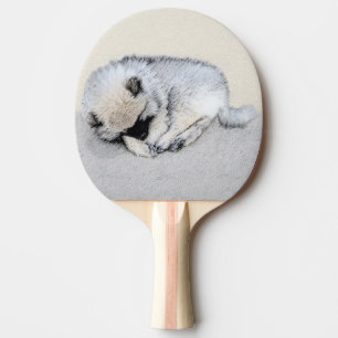 Keeshond Sleeping Puppy Painting Tafeltennisbatje
