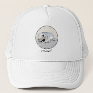 Keeshond Sleeping Puppy Painting Trucker Pet