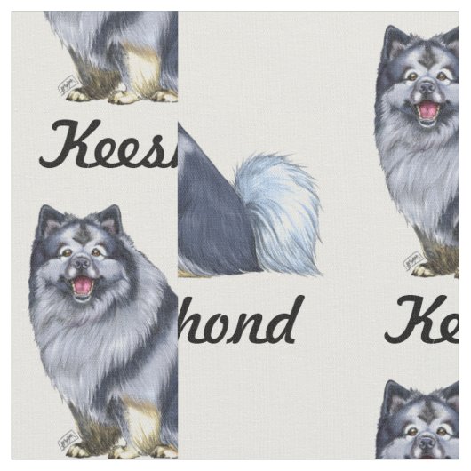 keeshond stof (Close Up)