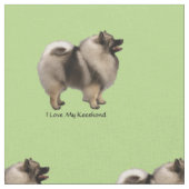 Keeshond Stof (Close Up)