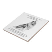 Keeshond Tegeltje (Zijkant)