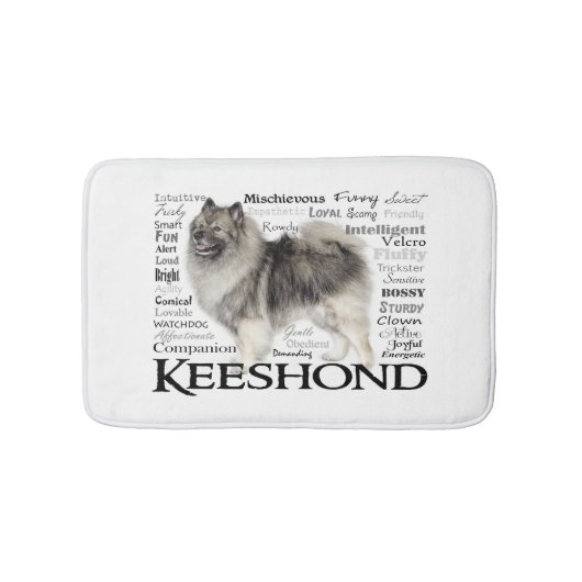 Keeshond Traits Bathmat Badmat (Voorkant)