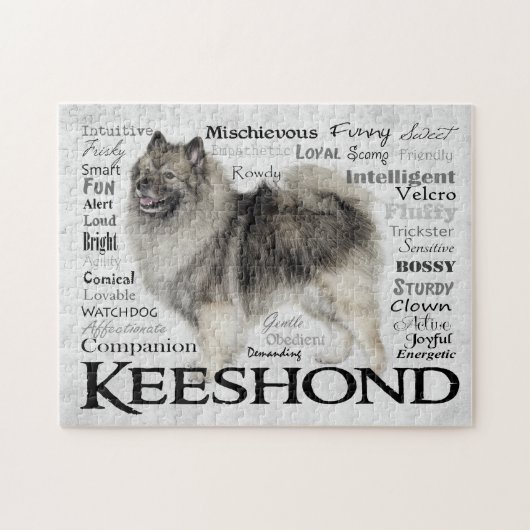 Keeshond Traits Puzzle Legpuzzel (Horizontaal)