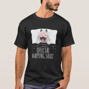Keeshond Unicorn Sleep Mask Officiële Napping T-shirt