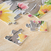Keeshond Watercolor Puzzel (Zijkant)