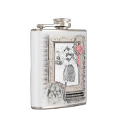 Keeshond Winter Window Paining Art Heupfles (Rechts)