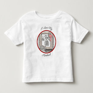 Keeshond Winter Window Paining Art Kinder Shirts