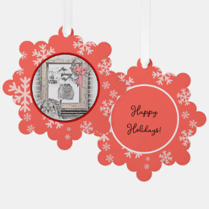 Keeshond Winter Window Paining Art Ornament Kaart