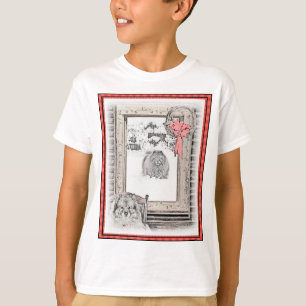 Keeshond Winter Window Paining Art T-shirt