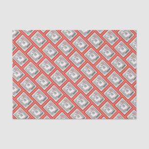 Keeshond Winter Window Paining Art Tissuepapier