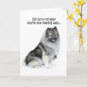 Keeshond wordt goed Kaart (Gele Bloem)