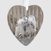 Keeshonds at the Gate Painting - Original Dog Art (devant)