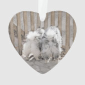 Keeshonds at the Gate Painting - Original Dog Art (dos)