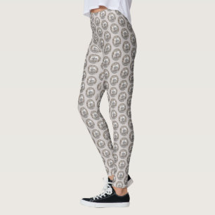 Keeshonds bij het schilderen van de poort - Oorspr Leggings