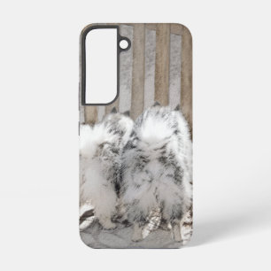 Keeshonds bij het schilderen van de poort - Oorspr Samsung Galaxy Hoesje