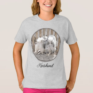 Keeshonds bij het schilderen van de poort - Oorspr T-shirt