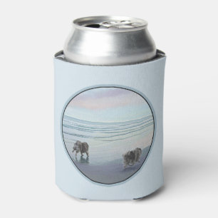 Keeshonds in de Seashore-schilderkunst Blikjeskoeler