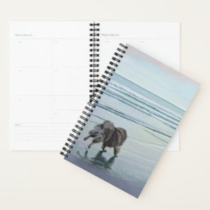 Keeshonds in de Seashore-schilderkunst Planner